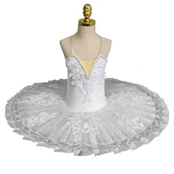 White Ballet Tutu Skirts Costumes For Children Adult Girls Belly Dance Dress