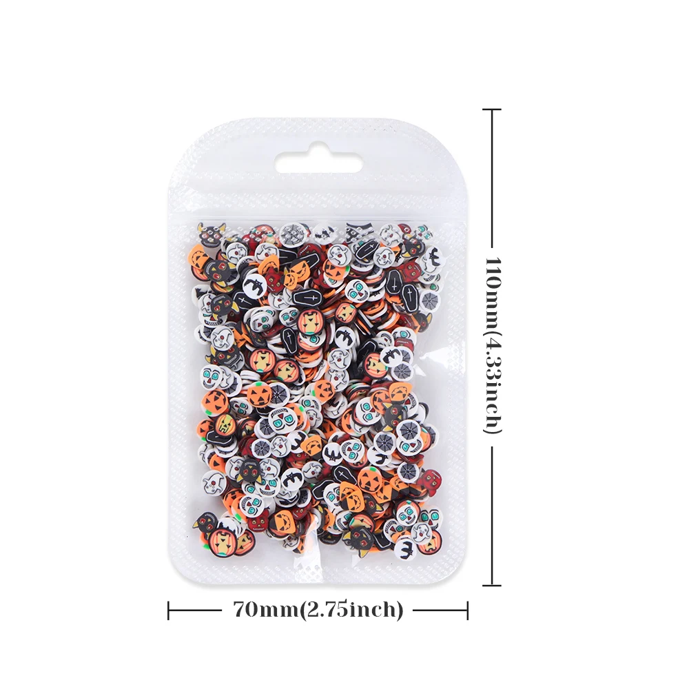 Halloween Soft Clay Flakes resina epossidica riempimento zucca Monster Design decorazione di Halloween stampi in Silicone fai da te accessori di riempimento