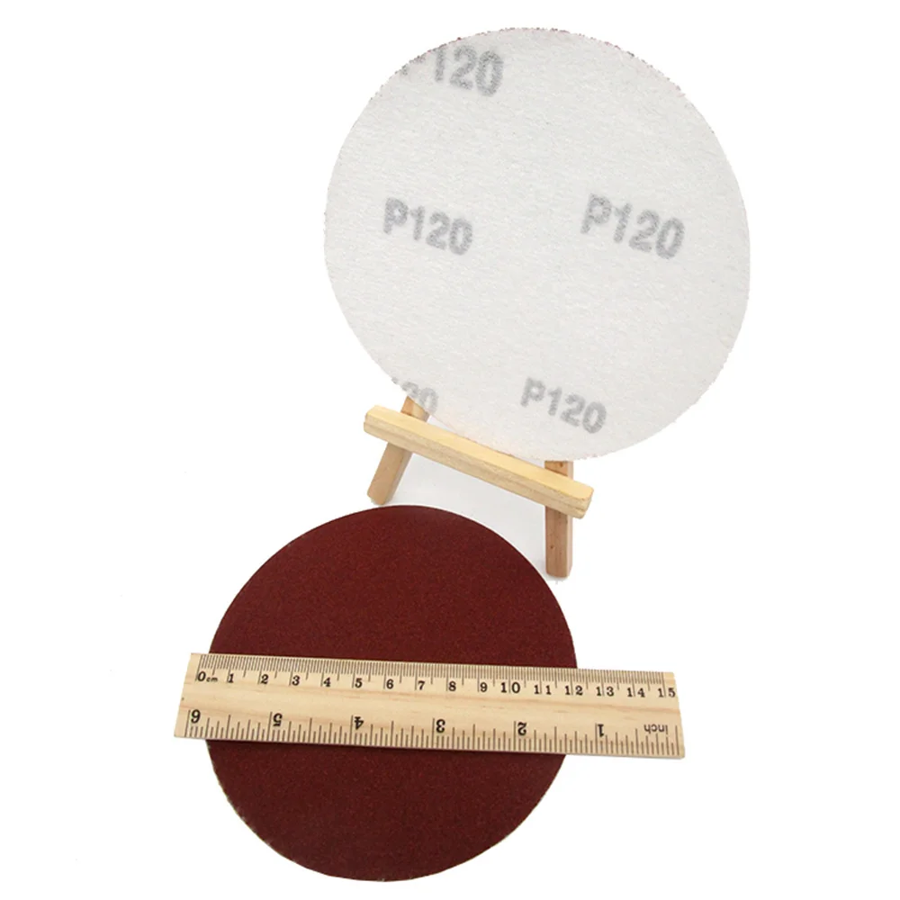 10 Pcs 5 "นิ้วอลูมิเนียมออกไซด์ Sander กระดาษทราย Sanding Paper Hook และ Loop 40ถึง2000กรวดบดและขัด