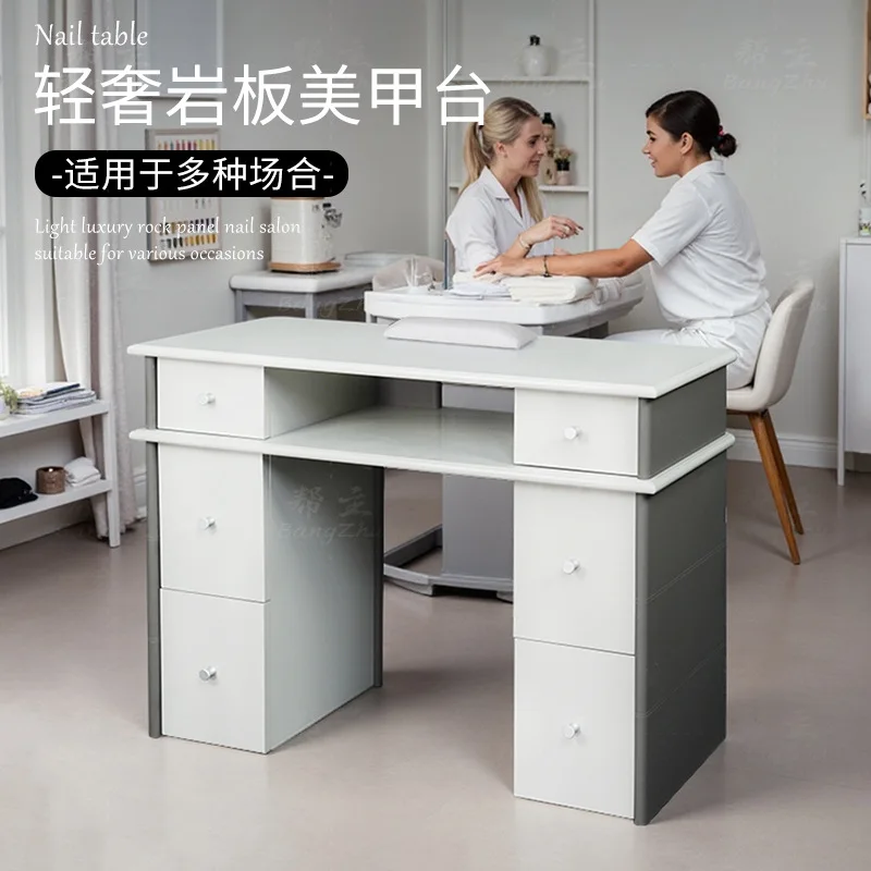 

Internet celebrity nail salon manicure table with vacuum cleaner manicure table AliExpress beauty manicurist workbench modern