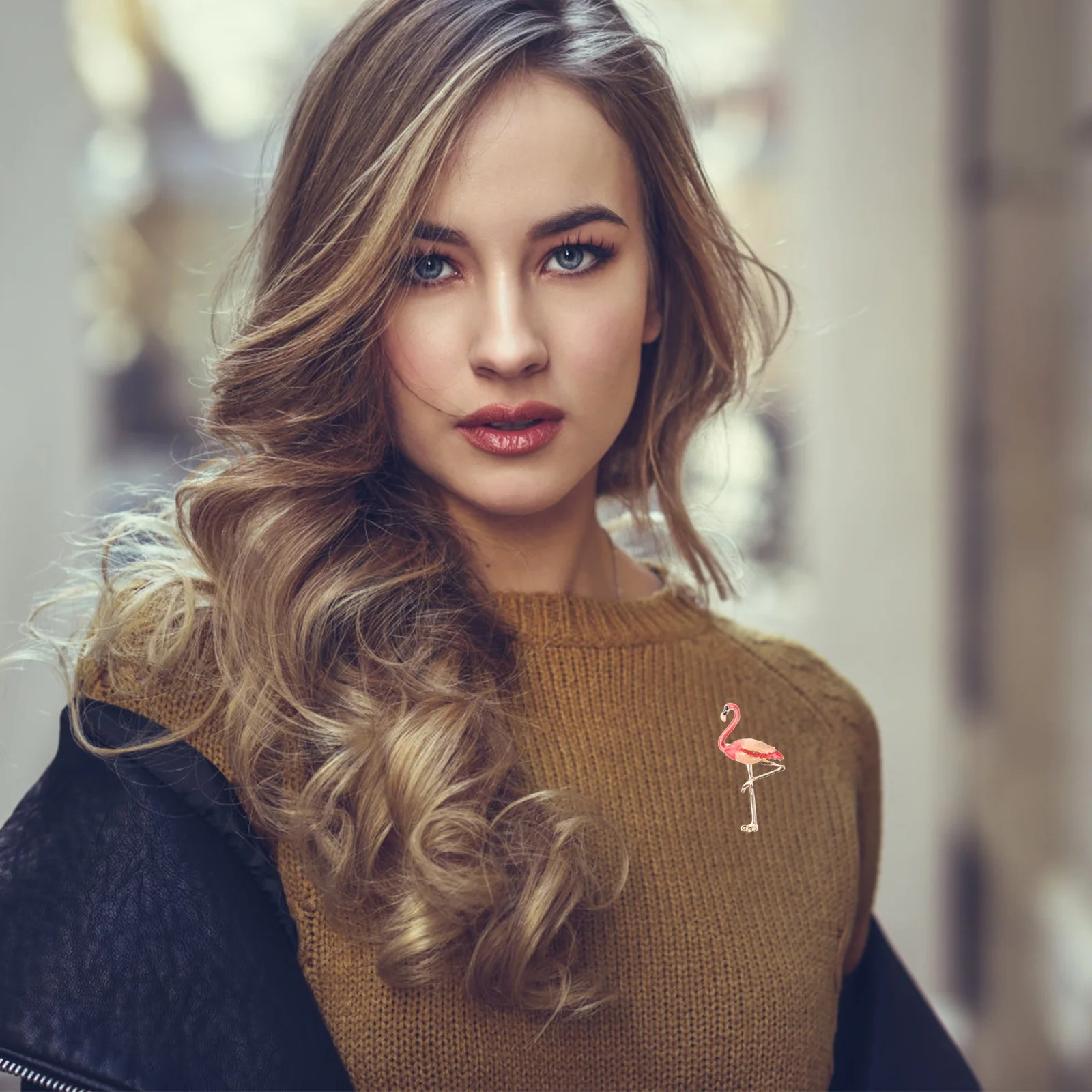 

2Pcs Flamingo Brooch Pin Alloy Clips Red Fashion Party Costume Dress Clothes Brooch Accessories for Women Elegant