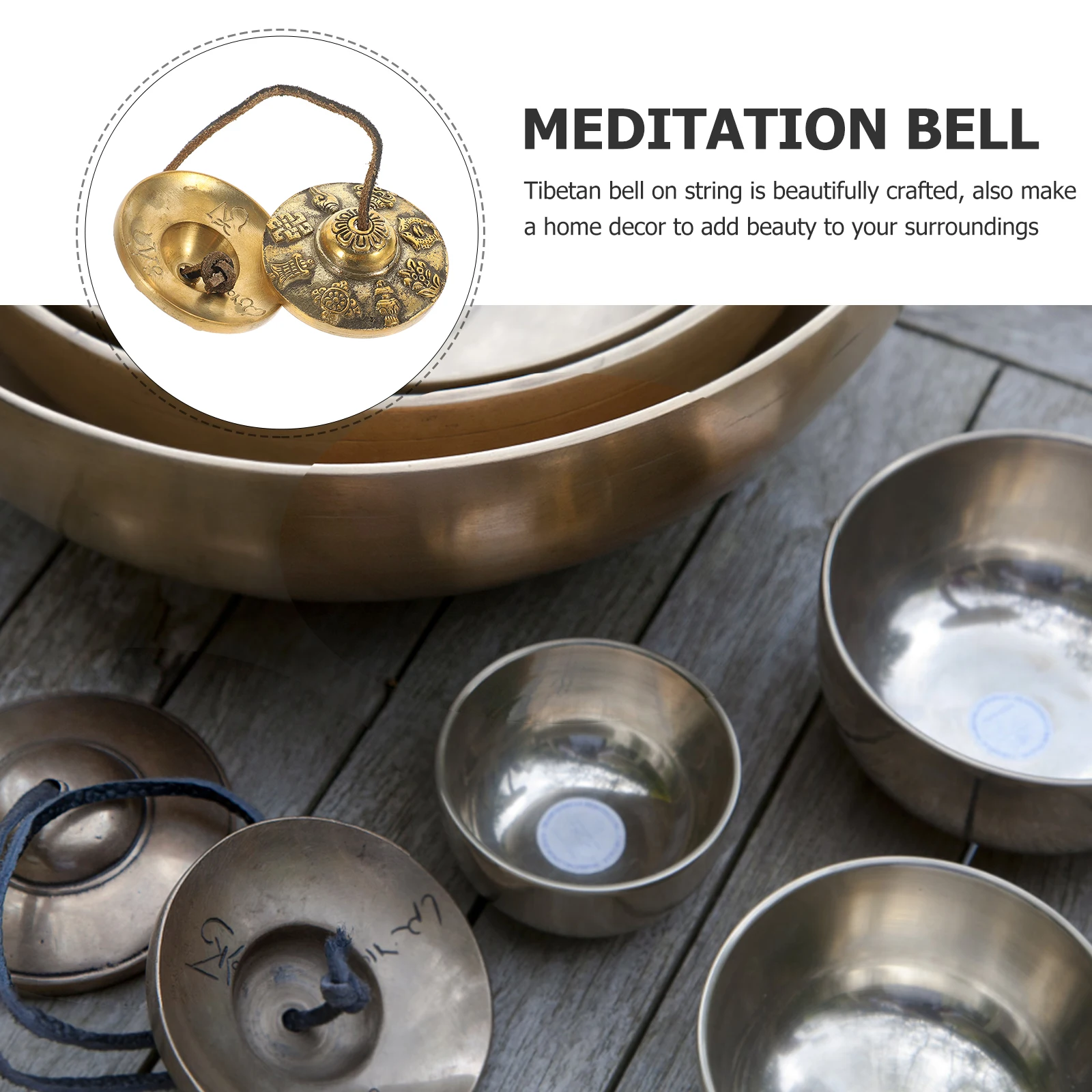 

Cymbals Touch The Bell Hand Bells Musical Instruments Tingsha Percussion Handbell