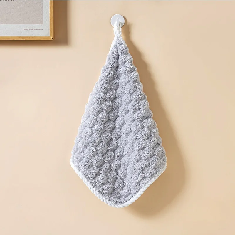 Hand Towel Lovely Cloud Pattern Super Absorbent Hand Towel with Cloud Lattice Pattern for Bathroom Decoration for Daily Use