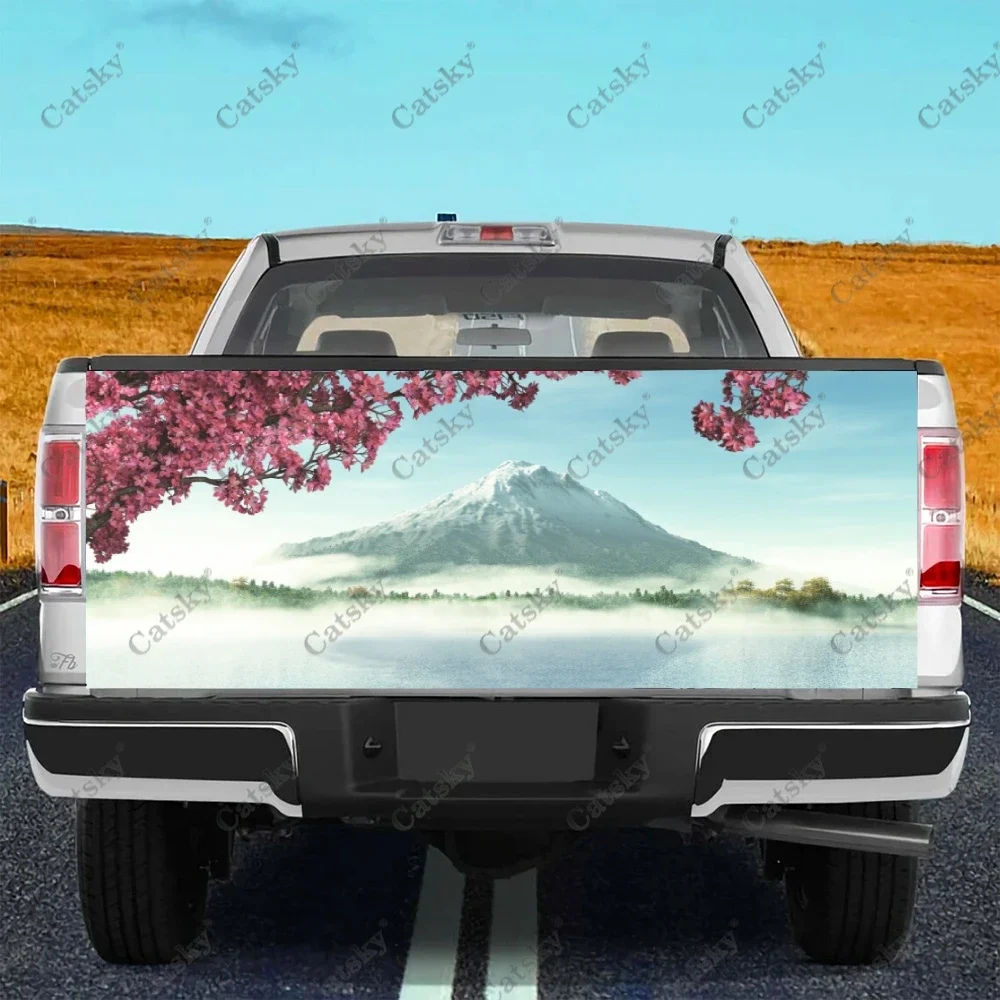 

Sakura Mount Fuji Car sticker rear car rear appearance modification package suitable for car truck sticker