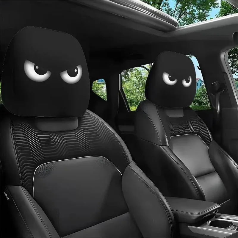 Funny Expression Car Pillowcase, Elastic Printed Pillowcase, Creative and Novel Car Pillowcase Making