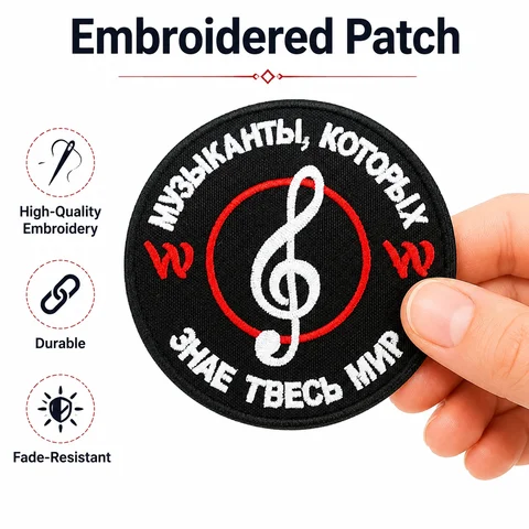 Badge Patch КОТОРЫХ ЗНАЕТ ВЕСЬ МИР Embroidered Patch Tactical Morale Badge Hook and Loop for Clothes Backpacks Hats & Everything