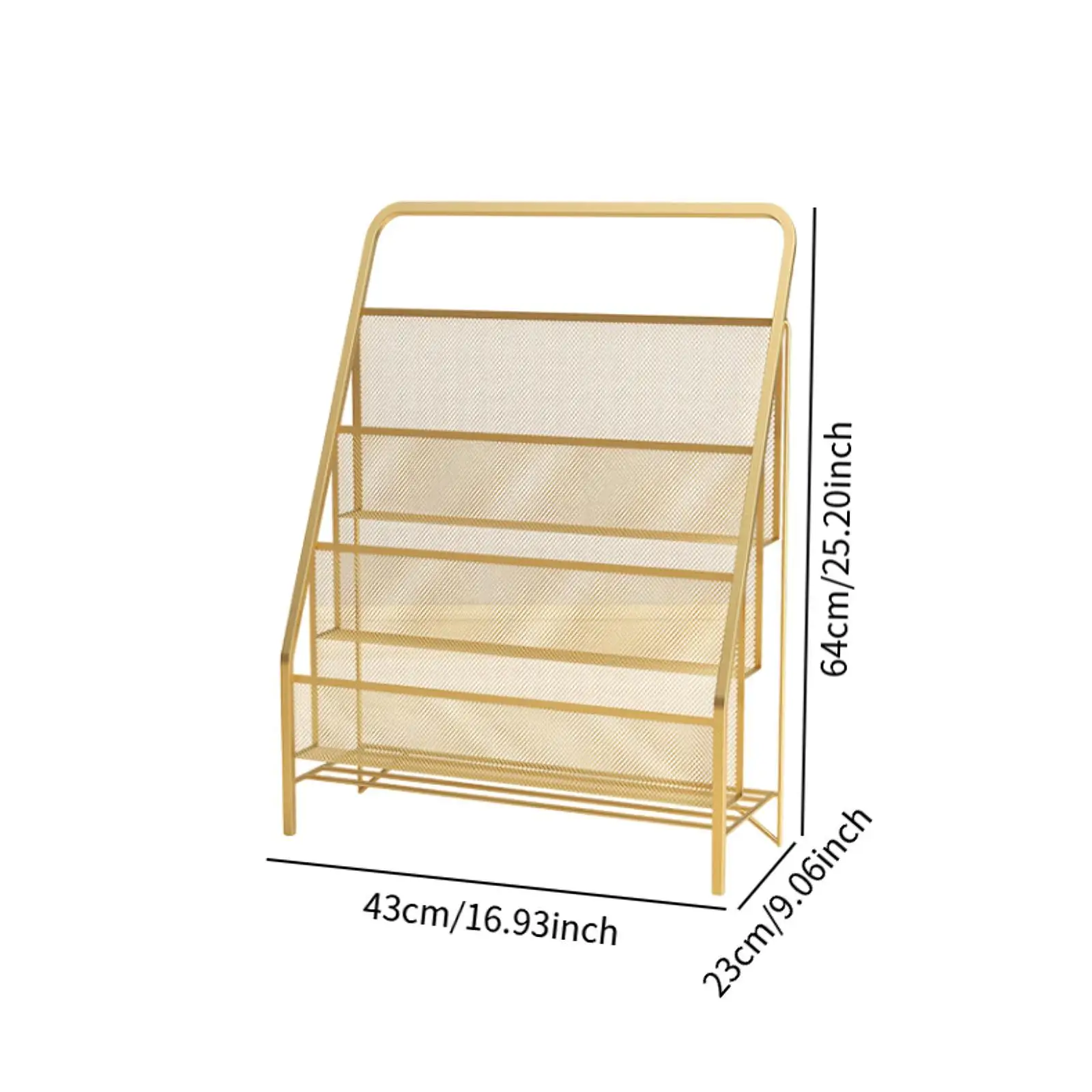 Kids Slings Bookshelf Display Stand 3 Tier Picture Books Kindergarten Preschool Coloring Book Picture Book Gift Organizer