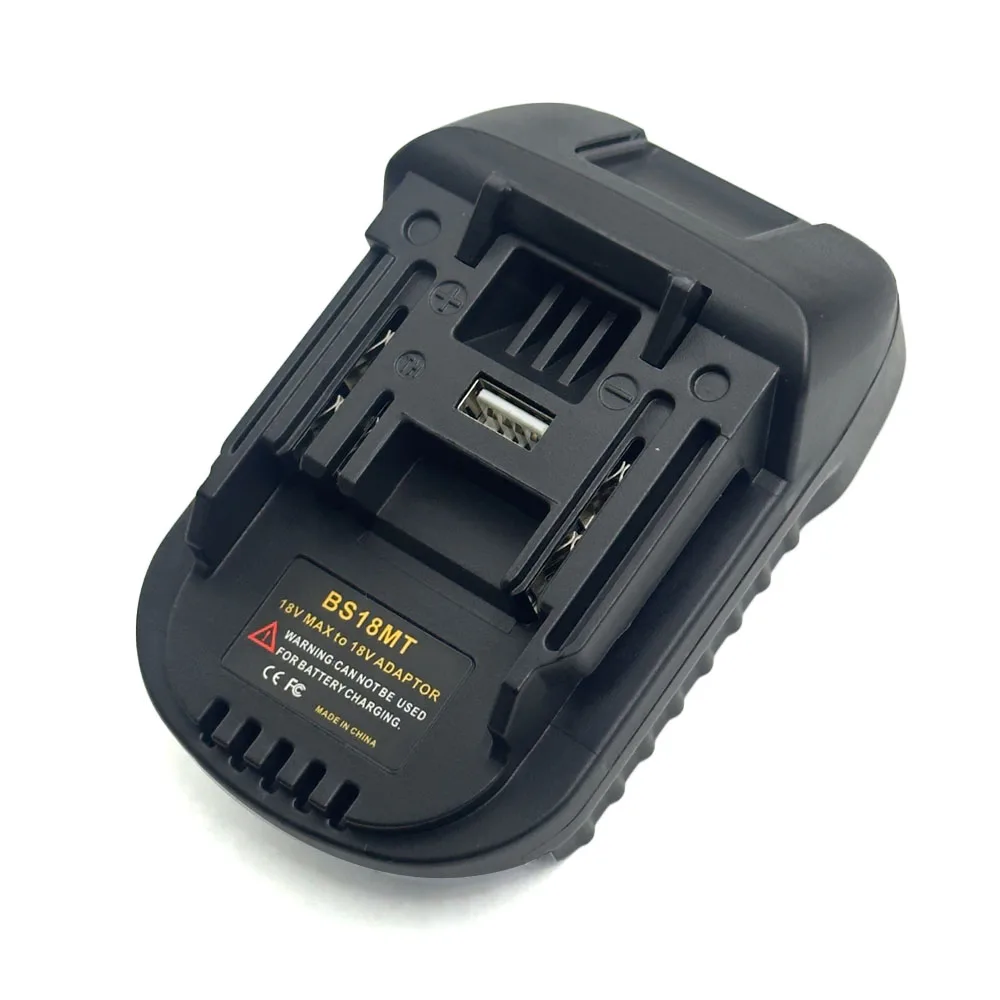 Battery Adapter Converter for Bosch 18V Converted To for Makita 18V Li-ion Battery BL1830 BL1850 BS18MT Adapter with USB Port