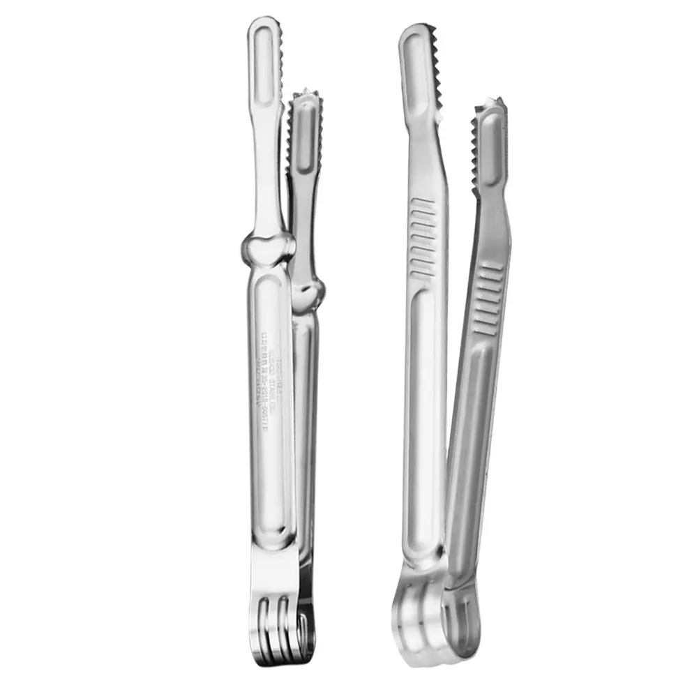 

2Pcs Grilling Tongs Stainless Steel Barbecue Clips Kitchen Bbq Food Clamps Baking Bread Steak Picnic Outdoor Cooking