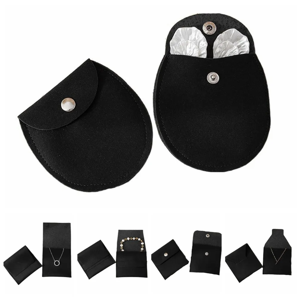 5 個のベルベットジュエリー梱包袋リングイヤリング大容量ジュエリーディスプレイボックスオーガナイザーブレスレットネックレスジュエリーホルダー