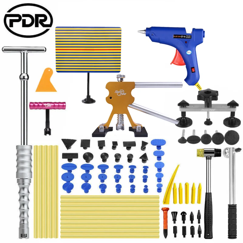 

Съемник вмятин на кузове автомобиля, горячий клей, инструменты для ремонта Pdr, подъемник для вмятин, автомобильный съемник вмятин, набор инструментов Pdr