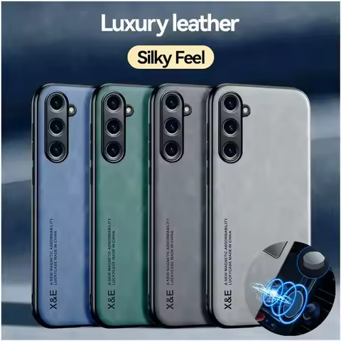 Case for Samsung Galaxy S24 S23 FE S23 Ultra Protective Cover For Galaxy S22 S21 S20 Plus S10 S9 S8 Magnetic Holder Phone Coque