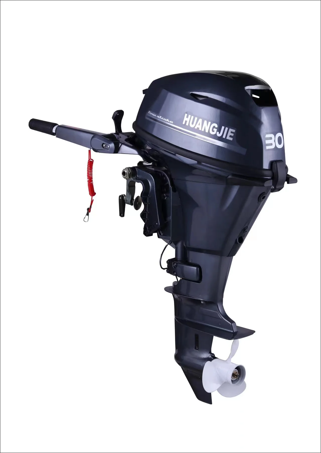 25HP 30HP 4Stroke Marine Outboard Motor Boat Engine Short Long Shaft Petrol for Fishing Boat 5000-6000RPM External Fuel Tank 24L