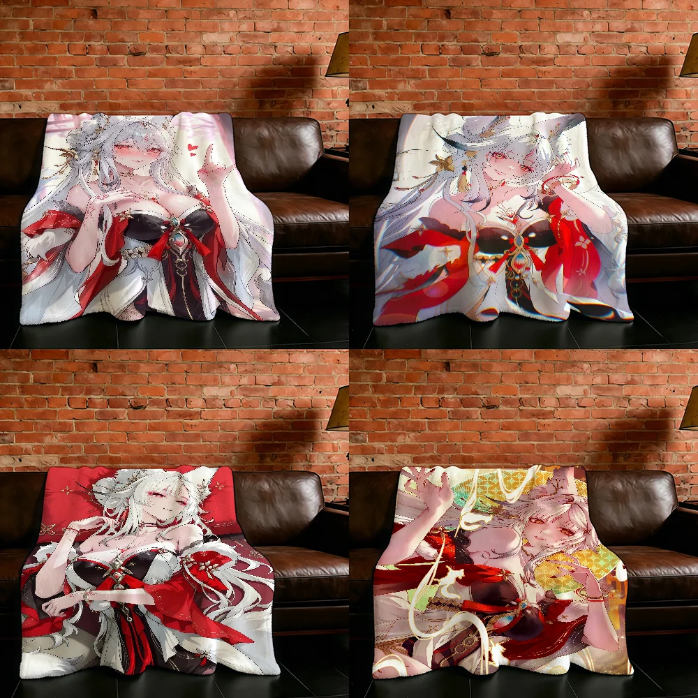 Hsin Wuthering Waves Game Blanket Flannel Warm Soft Throw Blanket For Room Sofa Childish Birthday Gifts