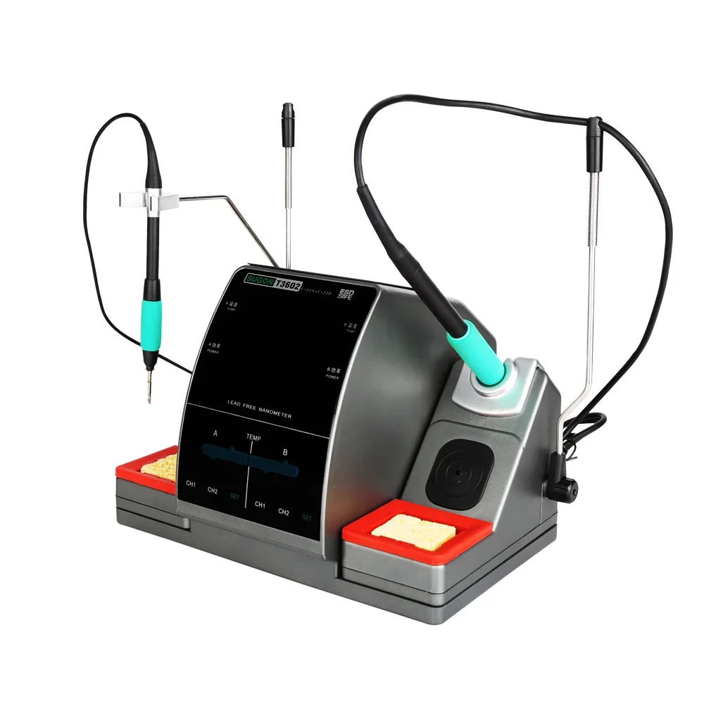 SUGON T3602 2 in 1 Soldering Iron Station With 2 Soldering Tips Welding hine