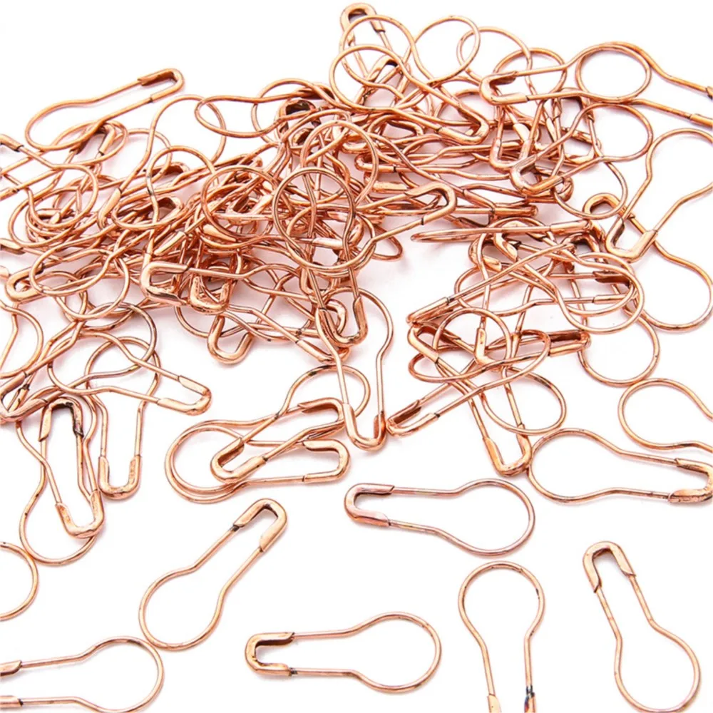 100 قطعة دبابيس معدنية الكروشيه اكسسوارات القرع دبوس الأمان قفل الحياكة علامة علامة DIY بها بنفسك الخياطة أداة إبرة كليب الحرف اكسسوارات #5