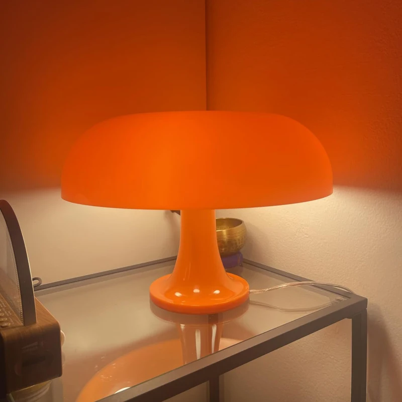 Italy Designer Led Mushroom Table Lamp for Hotel Bedroom Bedside Living Room Decoration Lighting Modern Minimalist Desk Lights