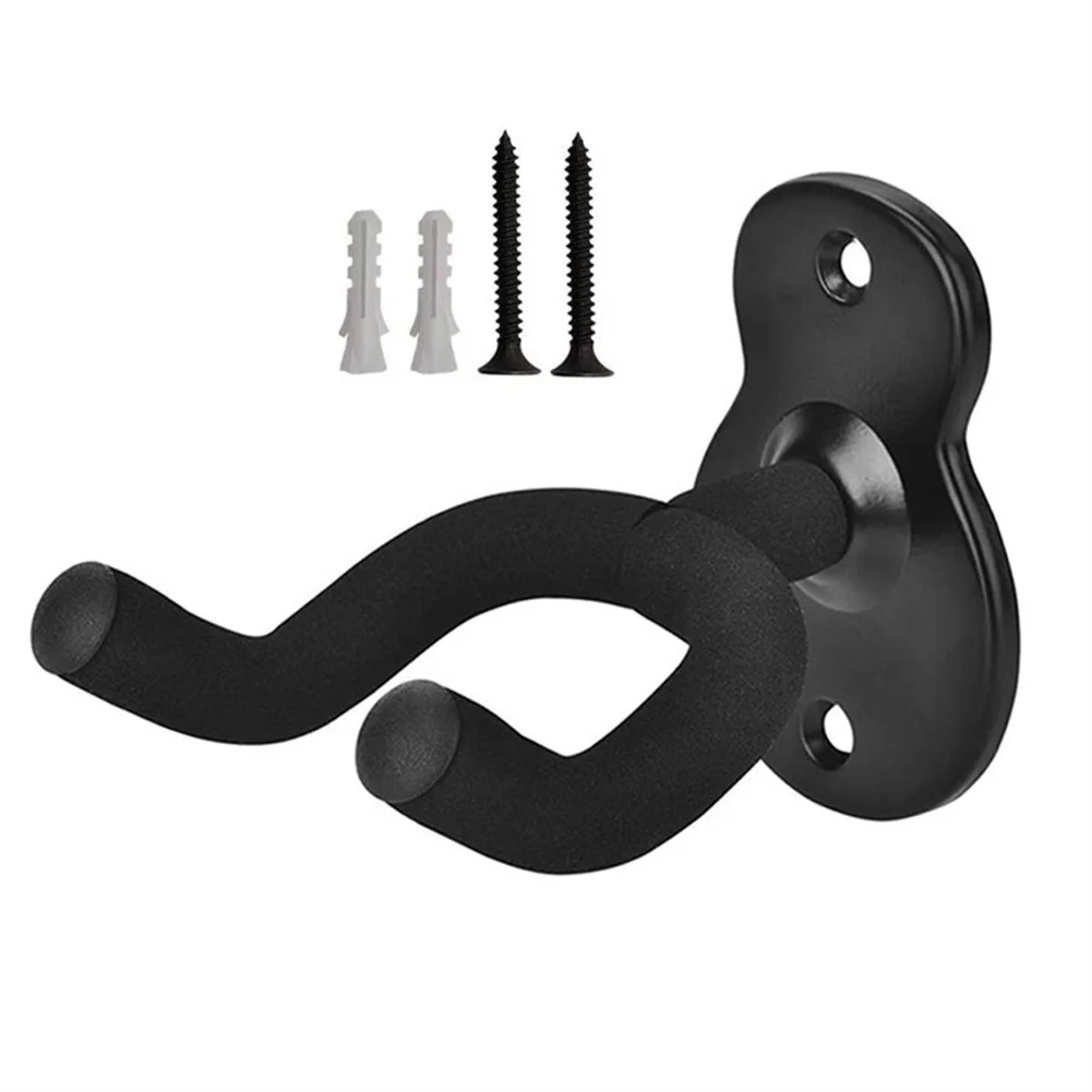 Metal guitarra acústica Wall Mount Hook, suporte antiderrapante, suporte para guitarra elétrica, Ukulele, acessórios universais para instrumentos