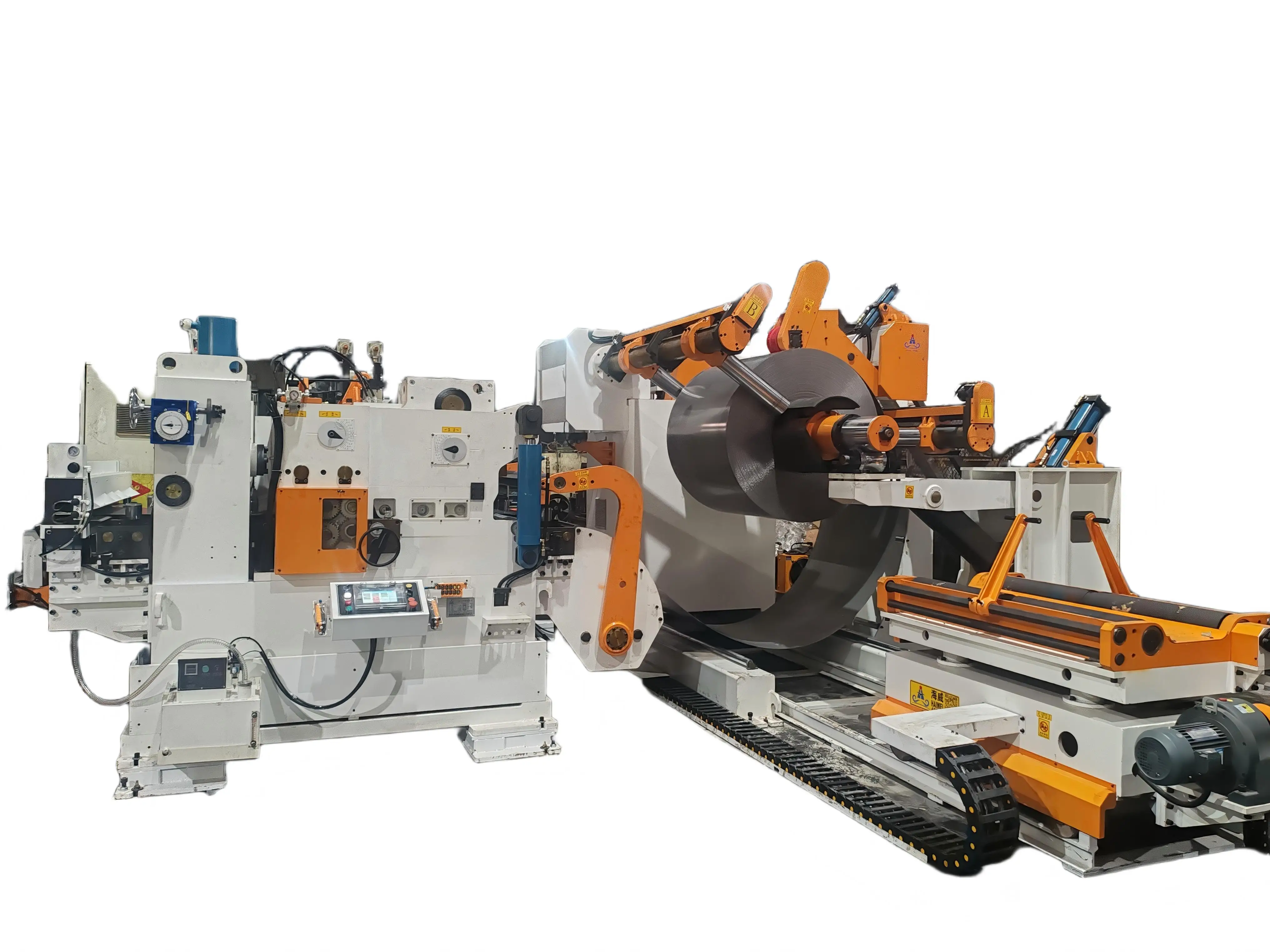 High quality 3 in 1 numerical control servo automatic feeder sheet metal uncoiler straightening machine stamping feeder
