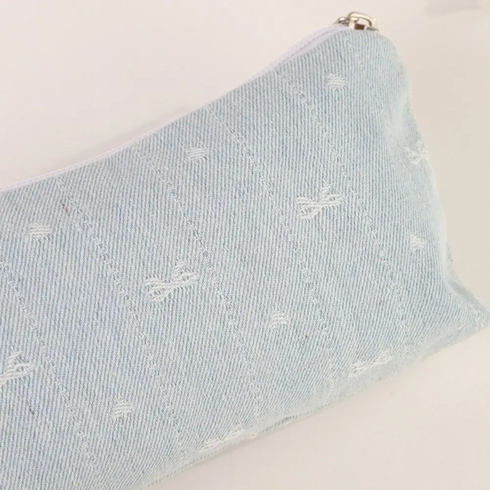 INS Floral Print Pen Bag Large Capacity Multifunctional Stationery Bag Pen Box School Office