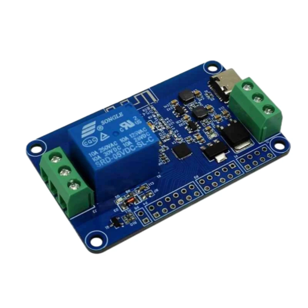 DC7-12V/USB5V Power Supply BK7238 Chip Single Relay Module WIFI+BLE Iot Development Relay Board Supports 20MHz Channels