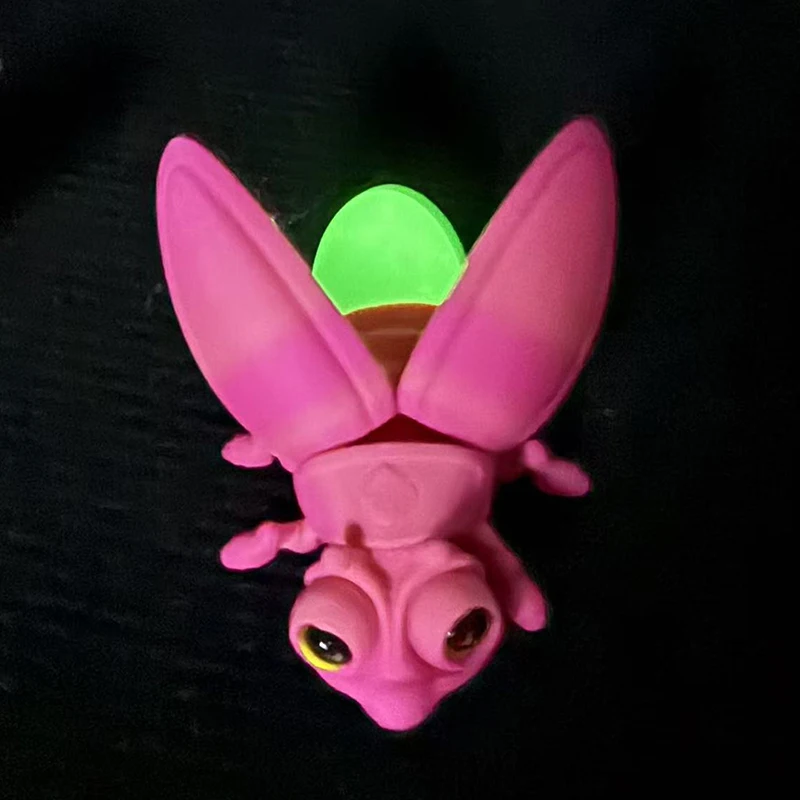 

3D Printed Luminous Firefly Figurine Refrigerator Door Magnets Desktop Decorative Sculpture