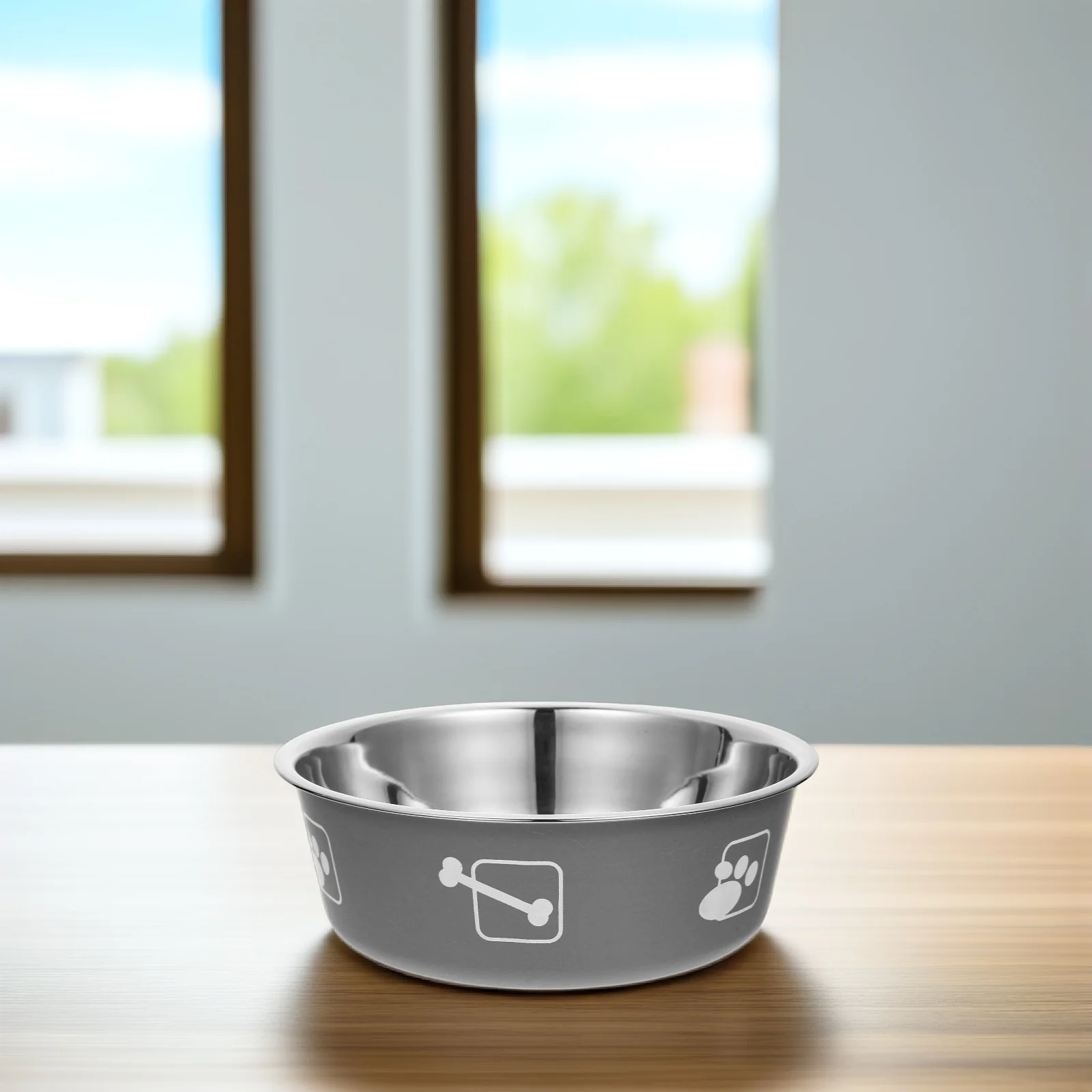 

Stainless Steel Dog Bowl Kitten Water Metal Food Bowls Accessories Puppy Feeder