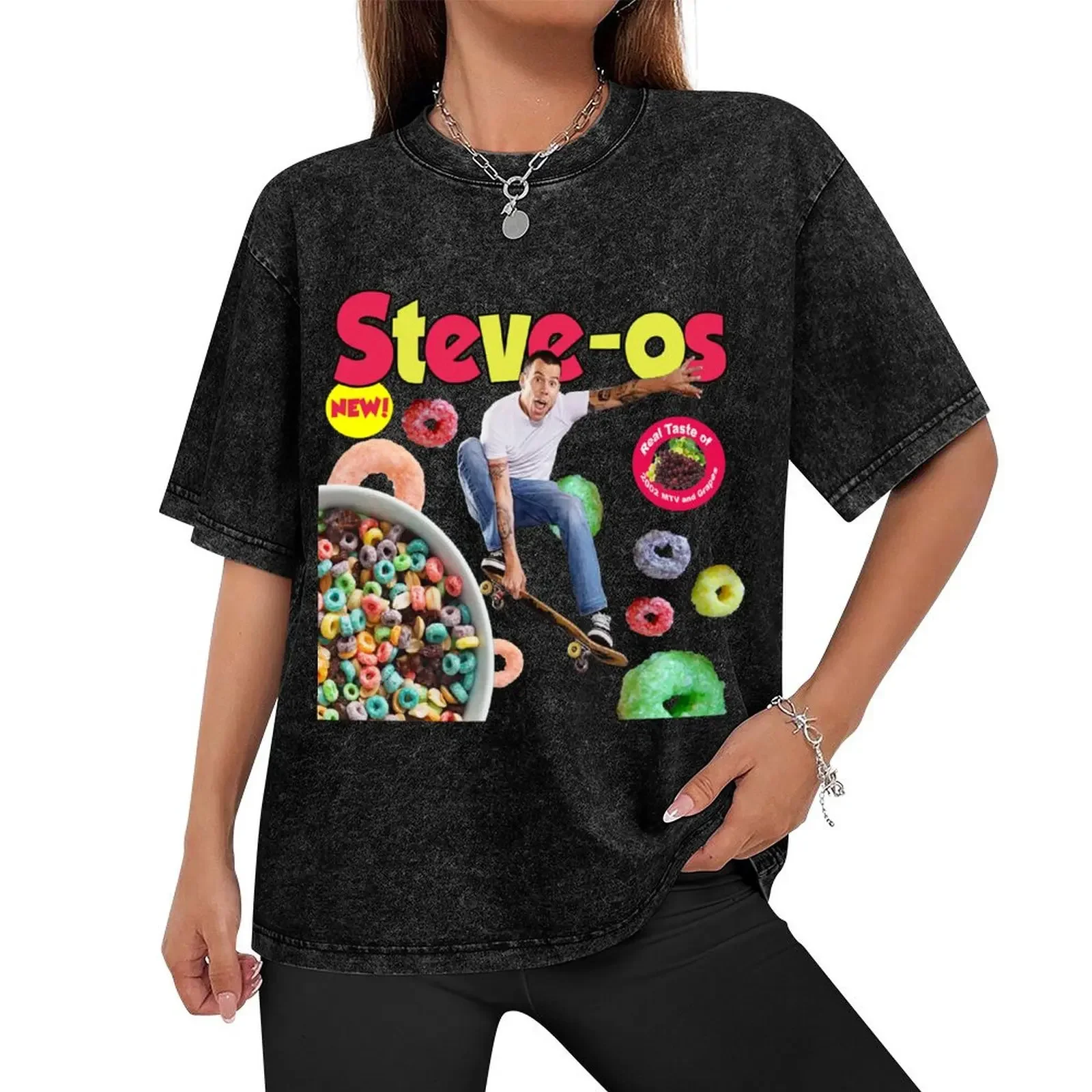 Steve-os! Cereal by Steveo! T-Shirt summer top vintage anime shirt oversized t shirt rapper graphic tees t shirts for men pack