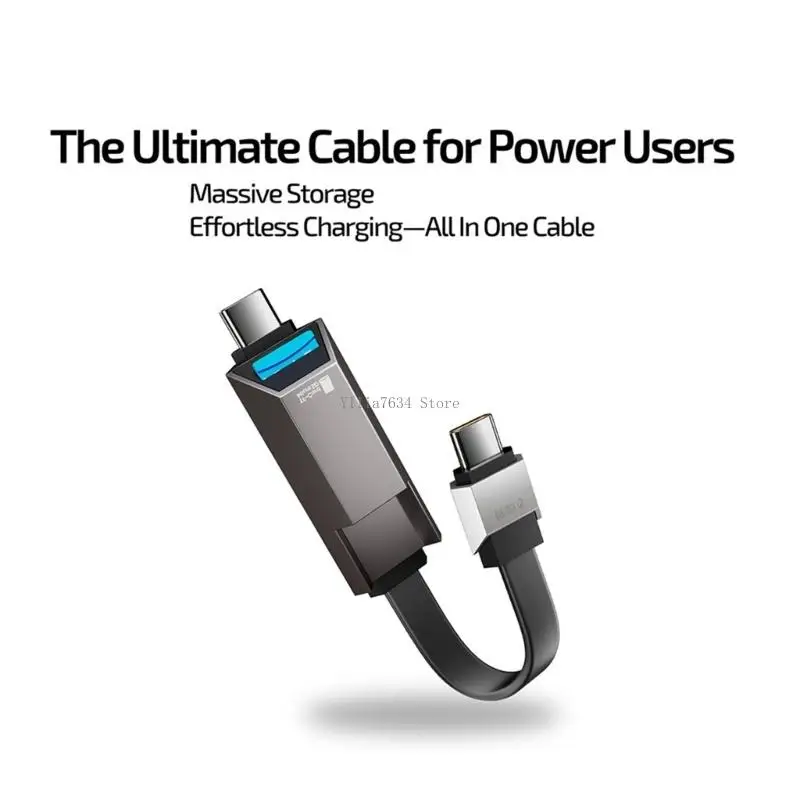  Metal USB Type C Cable Enabling 40Gbps Data Transmission And 240W Rapid Power Delivery