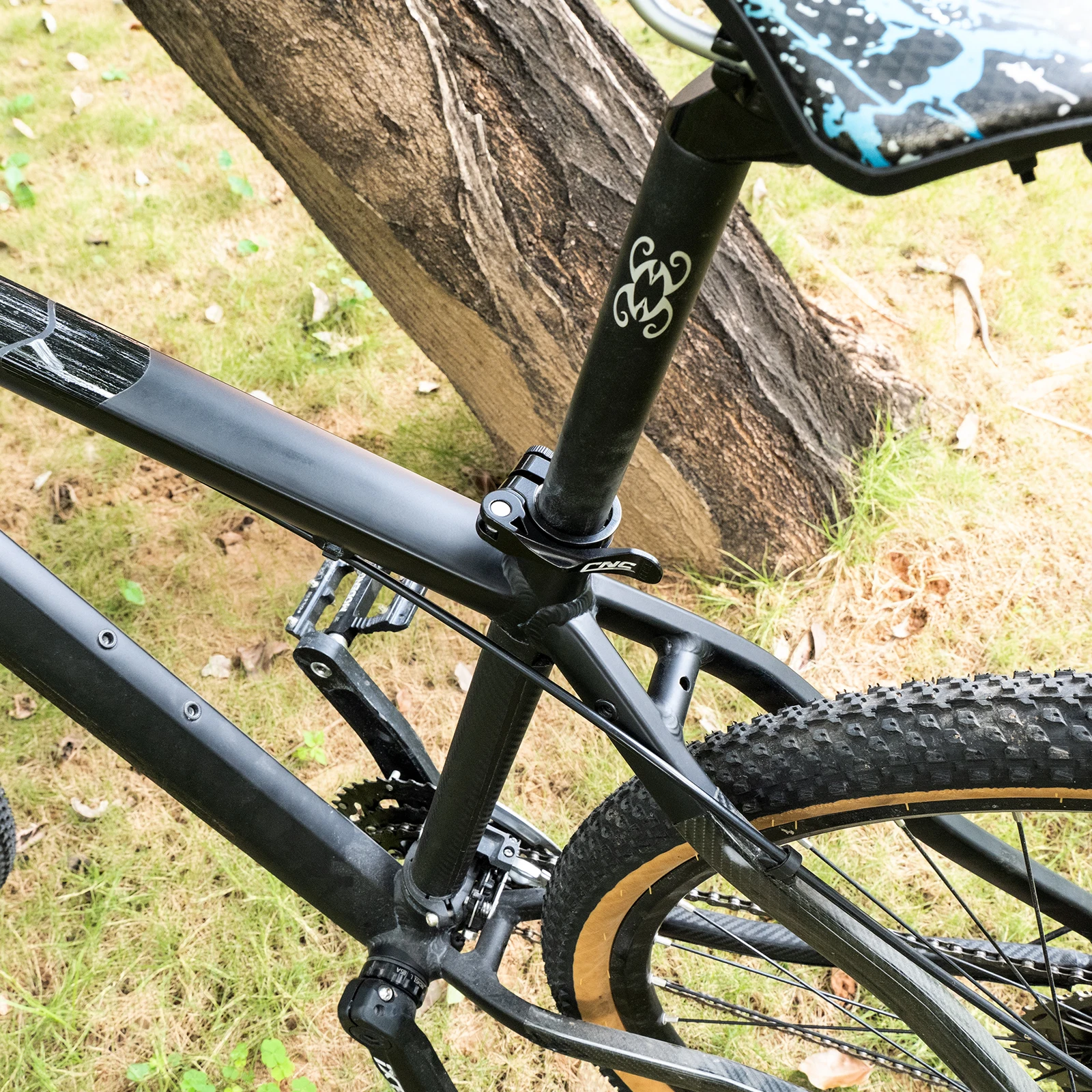 CNCLOL Aluminium-Legierung Fahrrad-Sattelstützenklemme 31,8/34,9mm Schnellspanner Sattelstützenkragen für MTB Rennrad – Detail 4