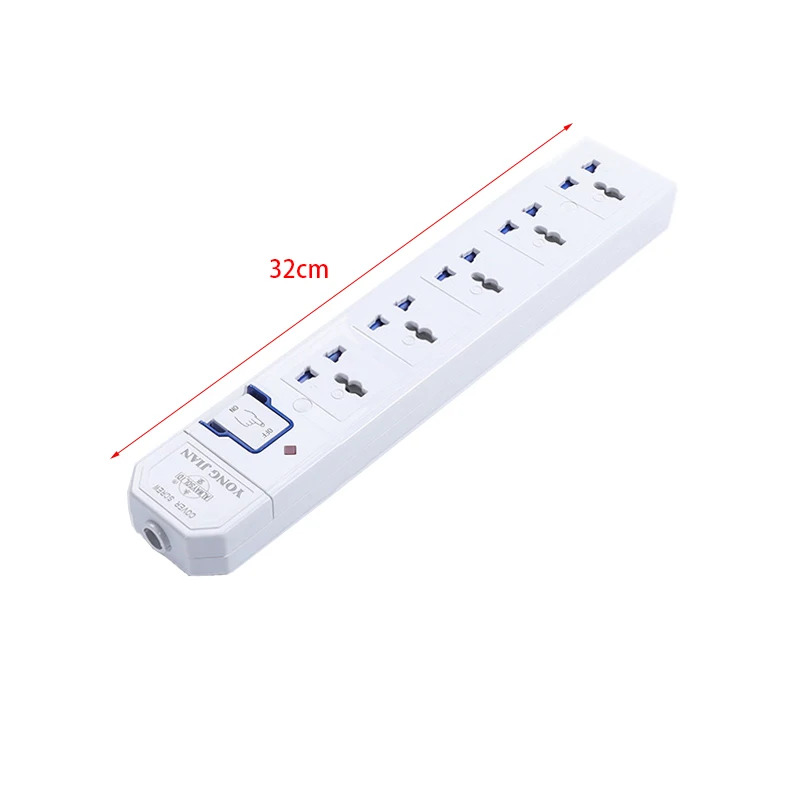 Multiple AC Electrical Rewireable Power Strip 3 4 5 6 Outlets US US/UK/CN Outlets Extension Socket Cord Cable 10A 250V 2000W