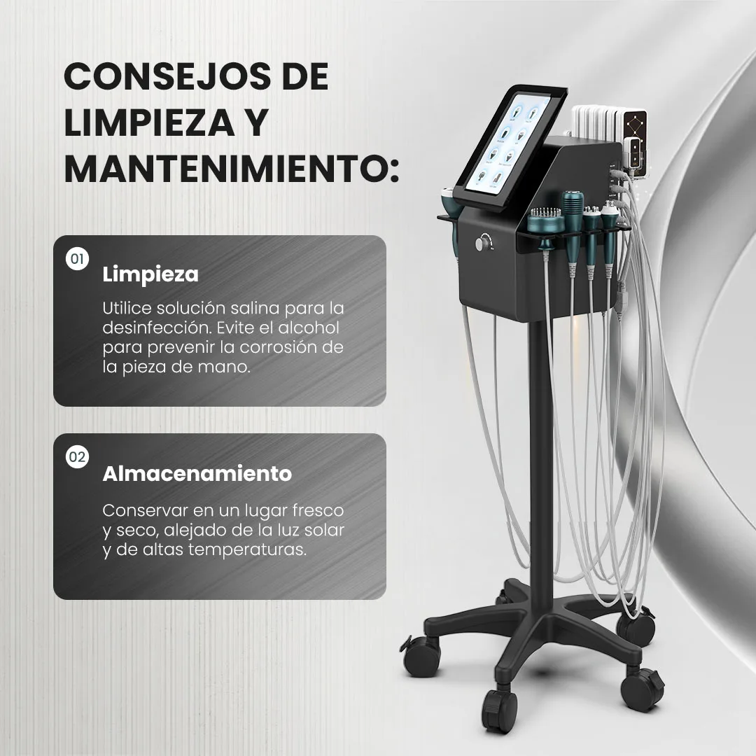 آلة التجويف بالموجات فوق الصوتية Pro 9-in-1 40k لتحديد الجسم والعناية بالوجه