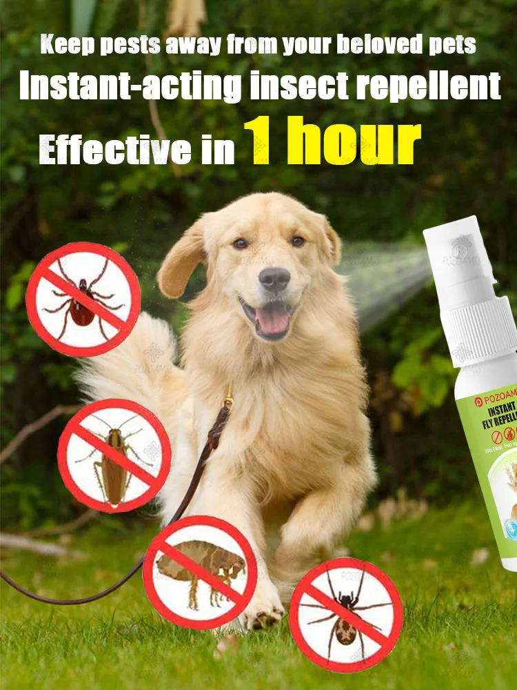 

Just one spray can keep your pet away from parasites. This spray is super powerful.