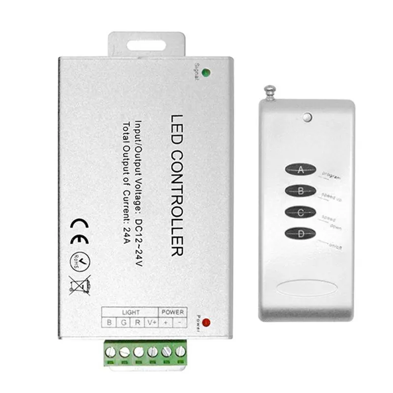 ABUL-12A LED Controller 4 Key RGB Controller Wireless RF Module Dimmer Dimming System For RGB Strip Light DC12-24V