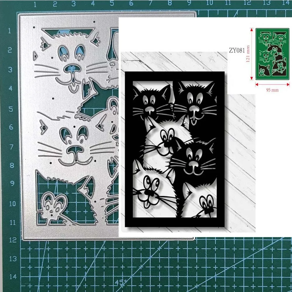 Metal Cutting Dies animal cat Decoration Scrapbook Paper Craft Knife Mould Punch Stencils Embossing