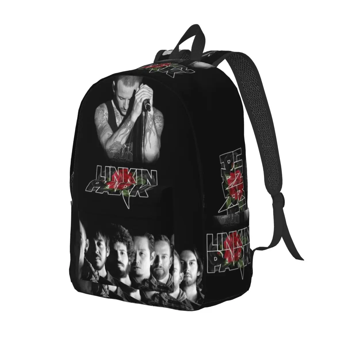 L-Linkin Hot Band Park American Rock Band Student Backpack School Bag Hiking Travel Daypack for Men Women Bookbag Shoulder Bags