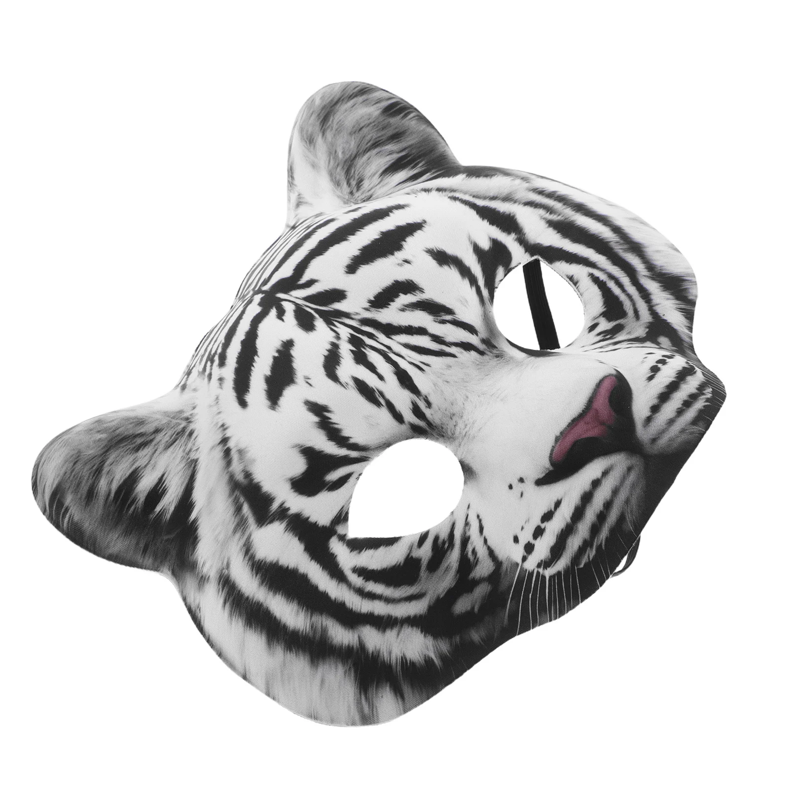 

Realistic Eva Tiger Mask Half Face for Adults Animal Cosplay Masquerade Carnival Costume Party Photo Prop Tiger Face Mask