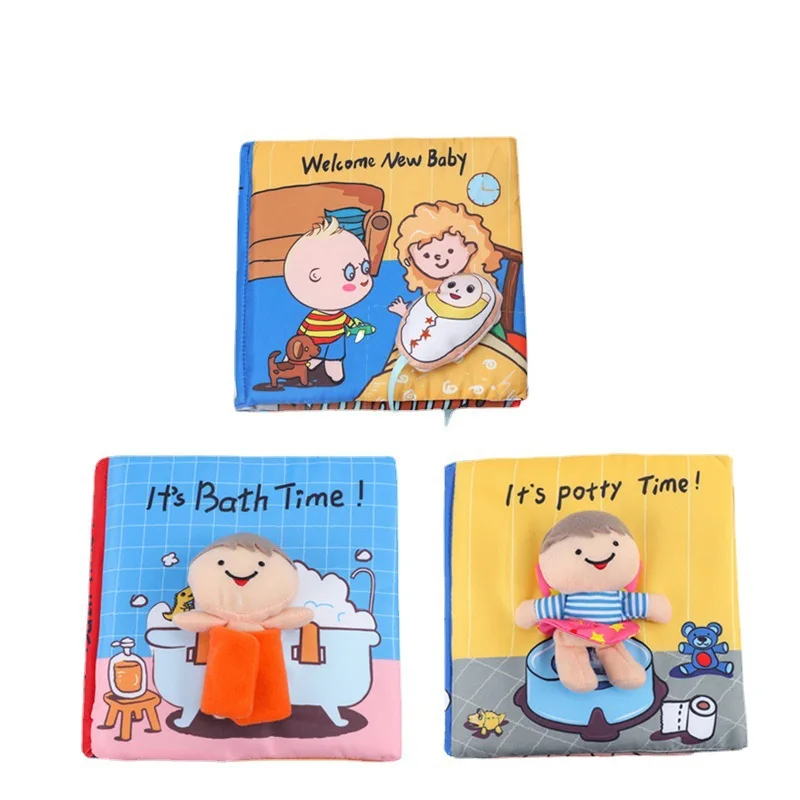 

Three-dimensional Cloth Book Look At the Picture Storytelling Parent-child Toys Kids Sensory Educational Development Busy Books