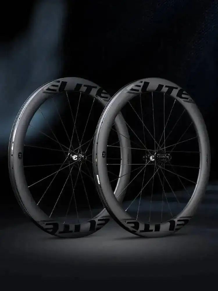 AliExpress ELITEWHEELS AERO+ Disc Highway Wheelset 50T Ratchet System Ceramic Bearing Wings 20 Spokes 23mm Inner Carbon Fiber Wheel