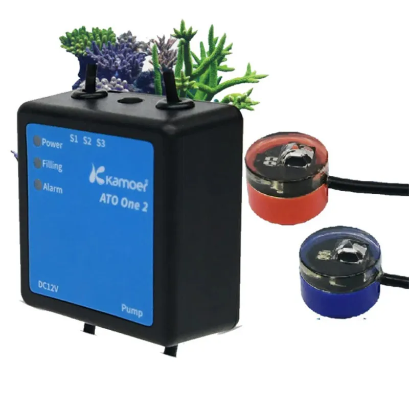 HONGYI Aquarium Triple Sensor ATO Complete Solution Optical Sensing Auto Top Off Auto Water Filler with Anti-Overflow Sensor