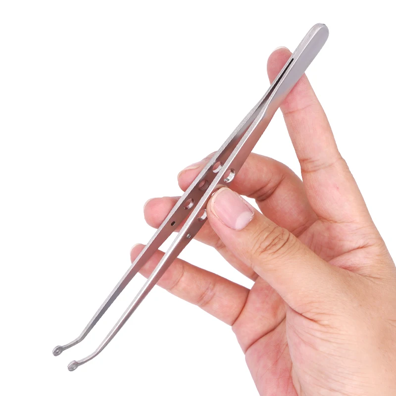 

Dental Surgical Operation Stitching Tweezer Cotton Dressing Forceps Serrated Tip Stainless Steel Dentistry Lab Equipment