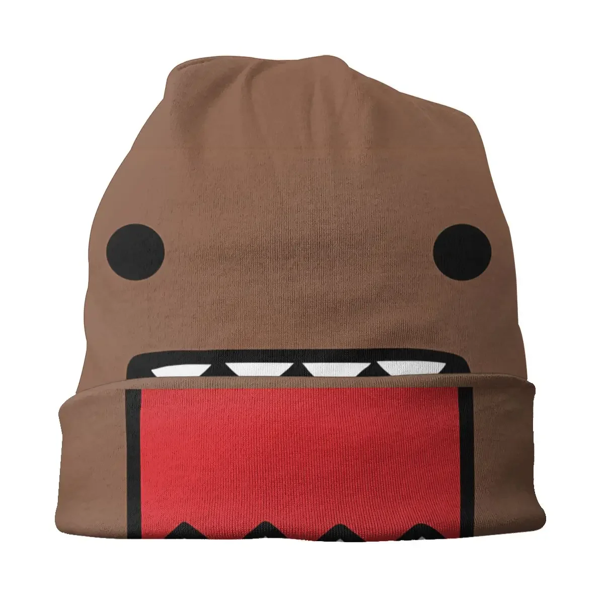 Domo Kun Cartoon Skullies czapki czapki outdoorowe fajne cienkie czapki Hipster czapki męskie damskie nauszniki