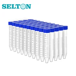 15ml Transparent Screw Cap Centrifuge Tubes with Scale Free-standing Centrifuge Tube Laboratory Vial Container