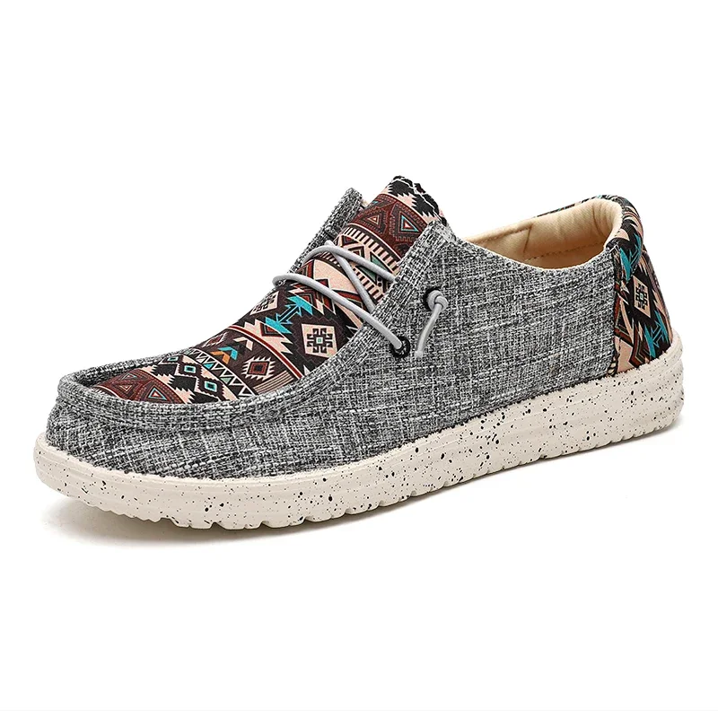 Nieuw Paar Schoenen Casual Canvas Espadrilles Schoenen Zomer Man Nieuwe Mode Canvas Schoenen Zacht Flats Ademende Lichtgewicht Schoenen