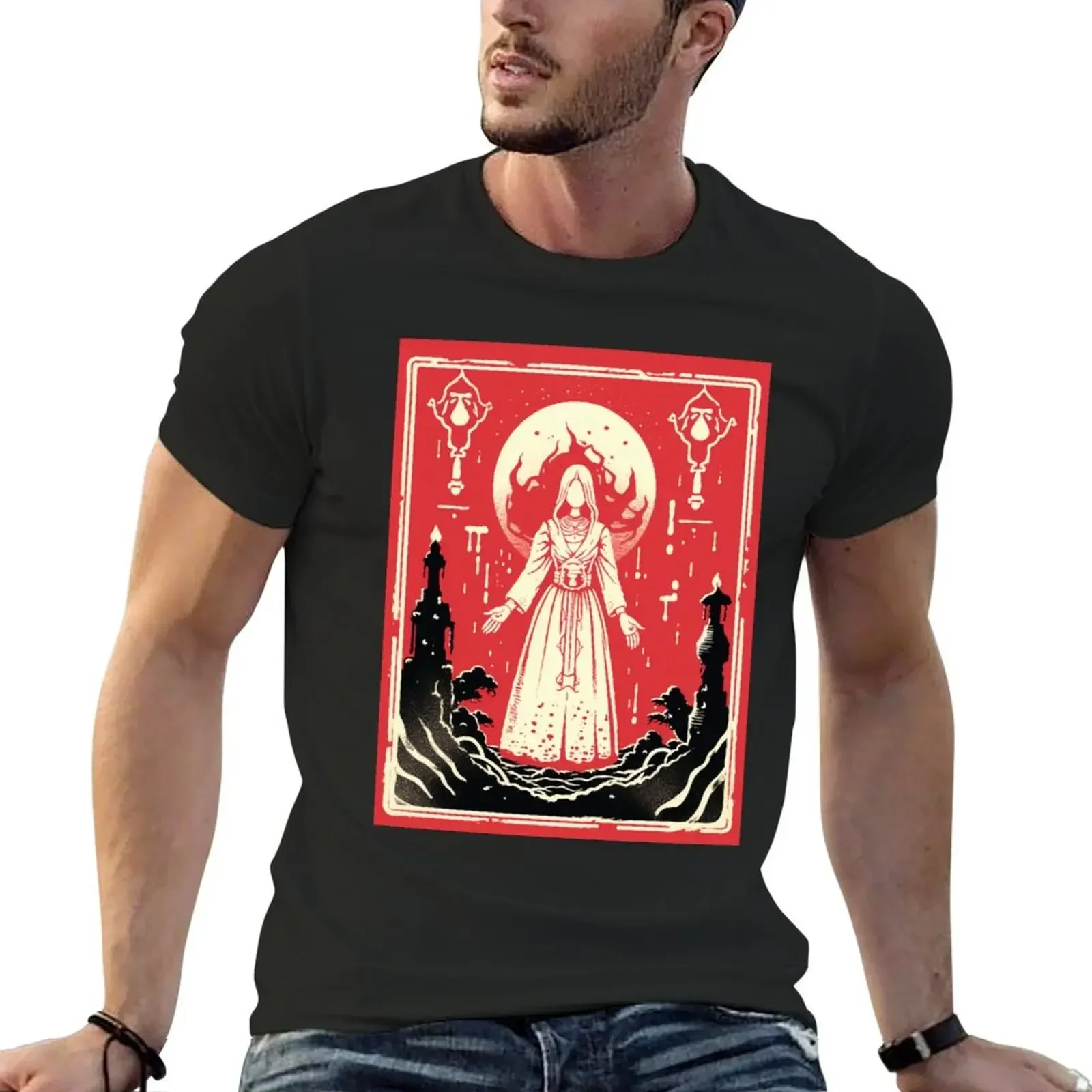 Superior Ones - Bloodborne Tarot Art T-Shirt plus size tops oversized graphic tee mens champion t shirts