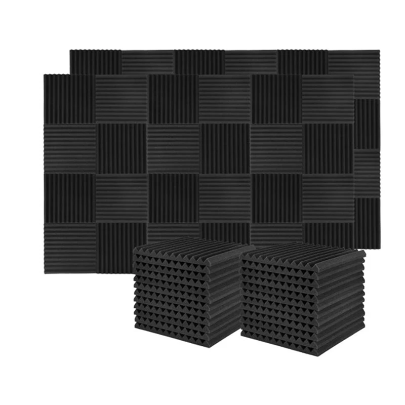 

120 Pcs Sound Insulation Board Sound Insulation Studio Foam,For Wall Sound Insulation Board,2.5X 30X 30Cm