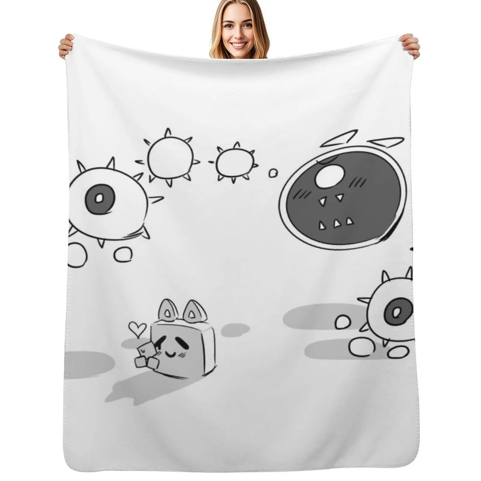 

Just Shapes and Jealousy Throw Blanket Luxurious Soft Blanket Holiday Gift for Family