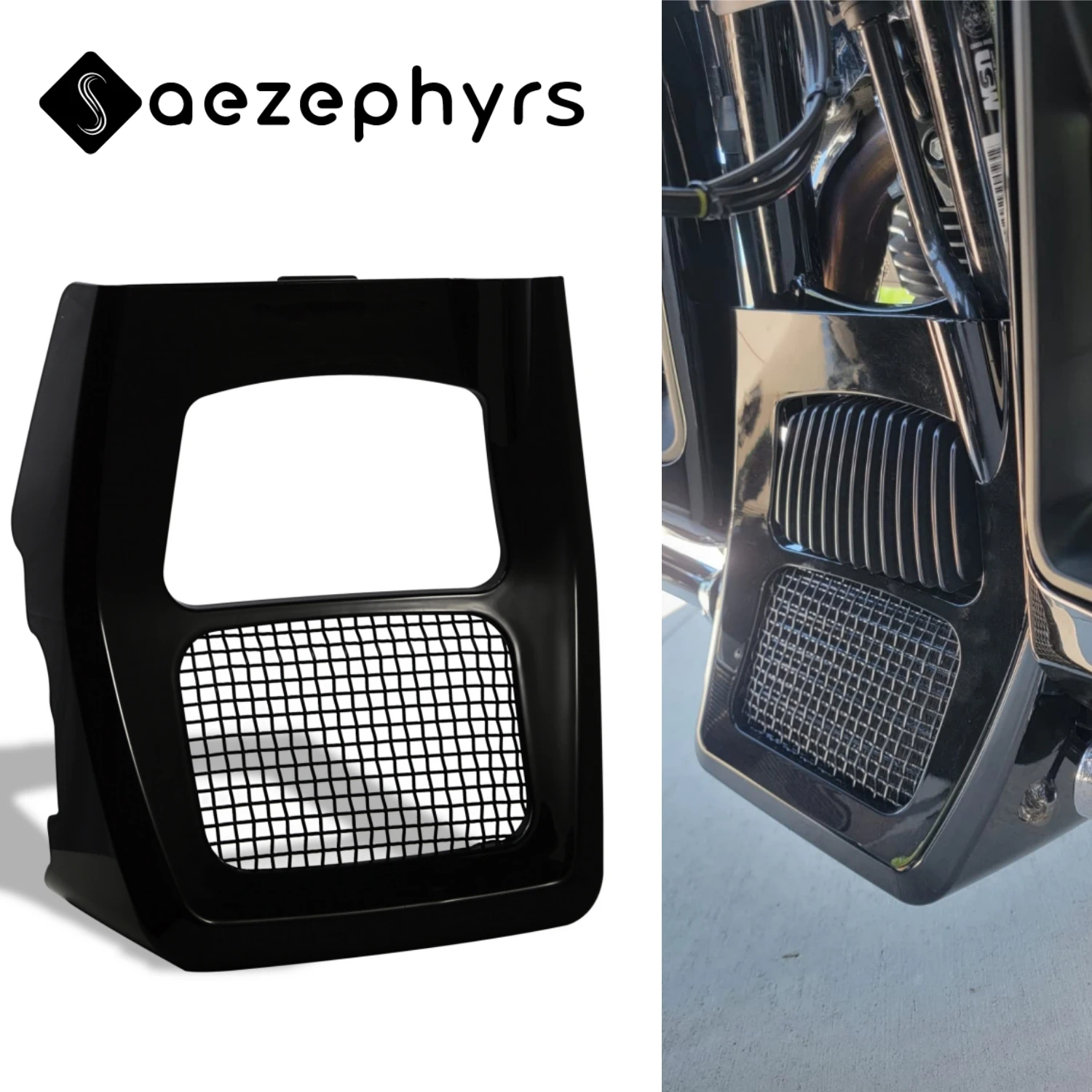 

Motorcycles Fairing Front Chin Spoiler Vivid Black For HARLEY-DAVIDSON 2017-2025 Road King Street Glide Road Glide Electra Glide