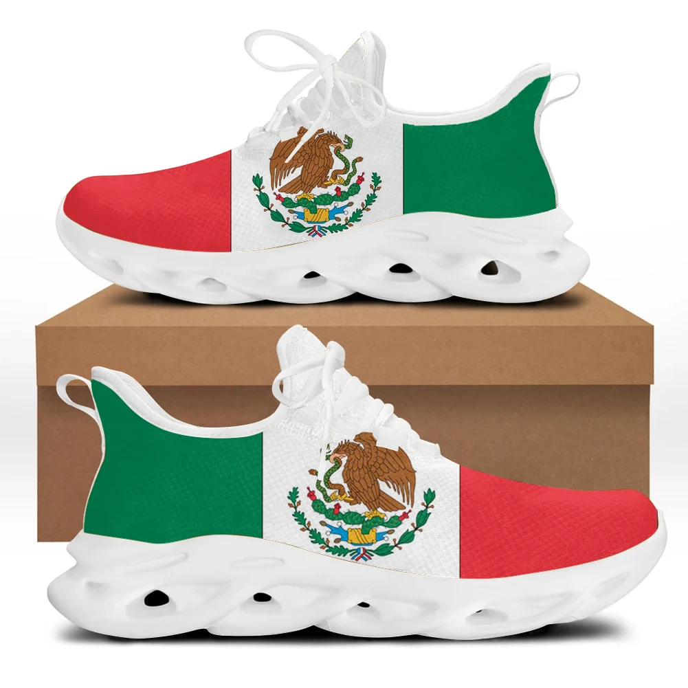 Belidome Mexico National Shield Flag Sneakers Mesh traspirante scarpe da corsa Blade antiscivolo Soft Casual Athletic Walking Shoes