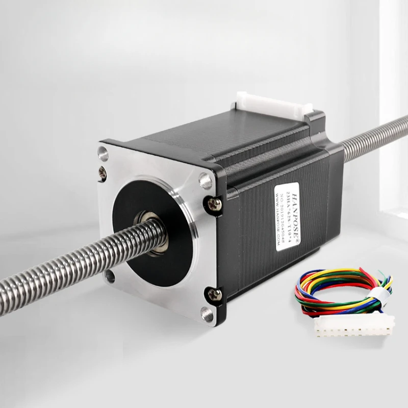 

57 Through Ladder Screw Stepper Motor T10 Linear Screw Telescopic Linearity 76MM